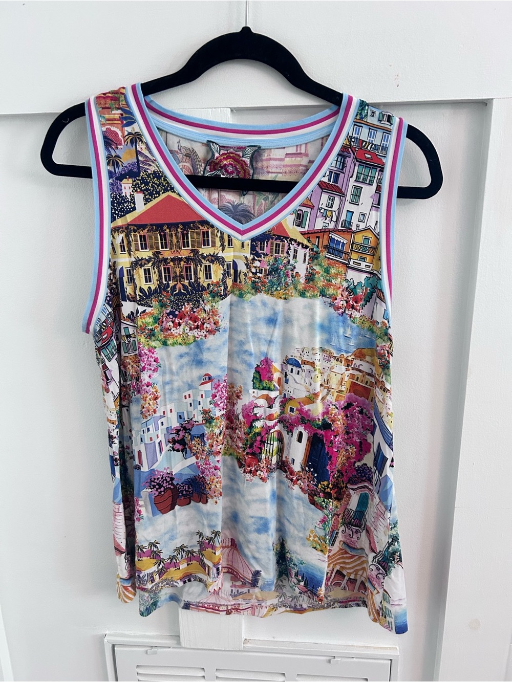 JOHNNY WAS the janie favorite swing tank top in cannes print medium